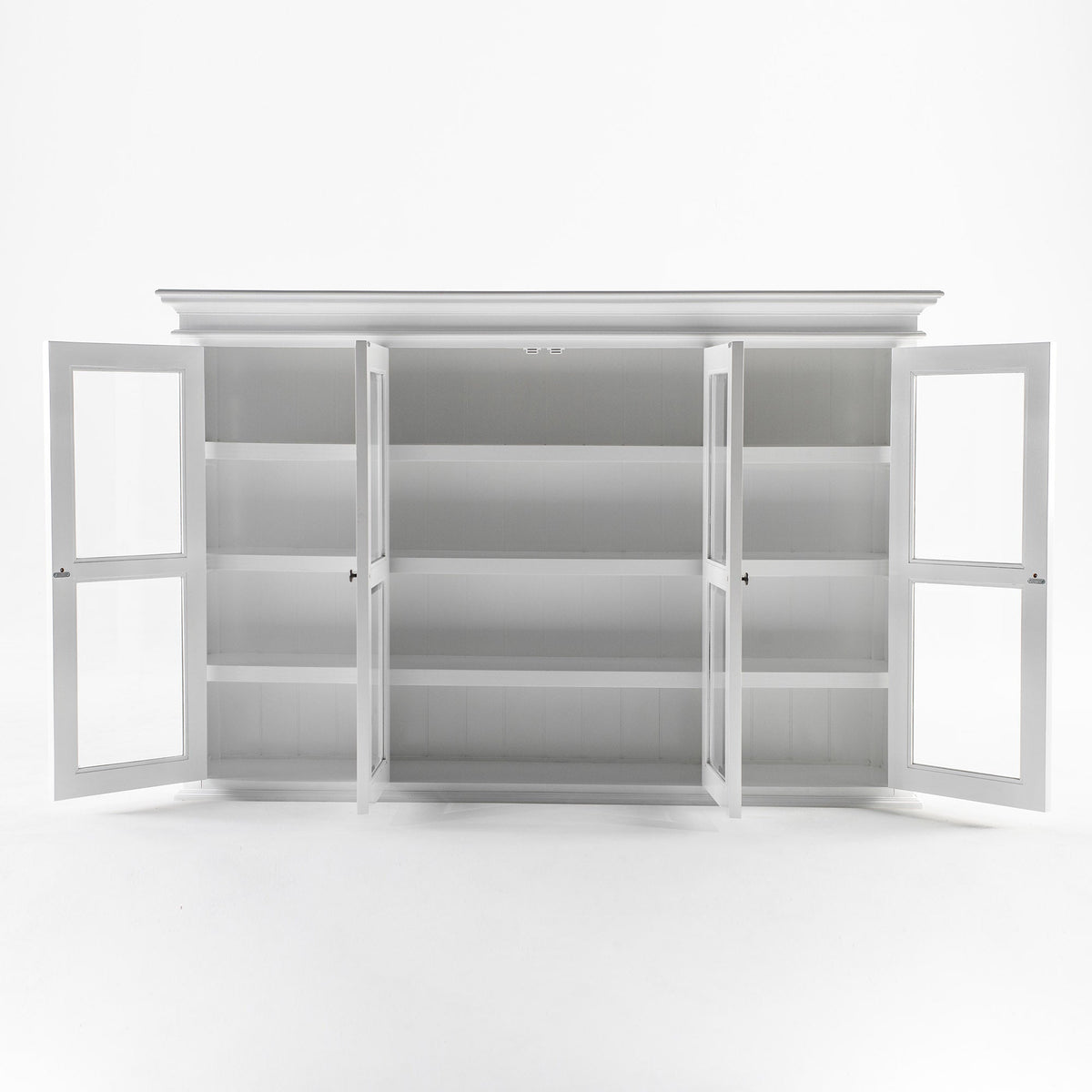 Buffet Hutch Unit with 4 Glass Doors | Marcottestyle