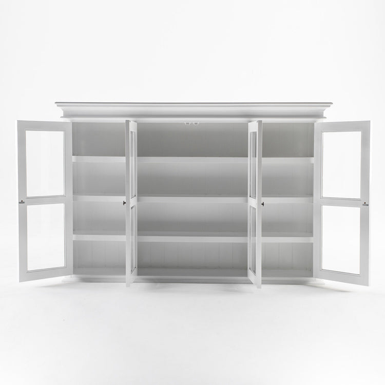 Buffet Hutch Unit with 4 Glass Doors | Marcottestyle