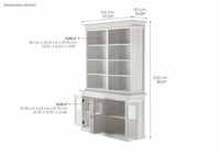 Halifax Hutch Unit mit 4 Glastüren - Lifestyle View | Marcottestyle