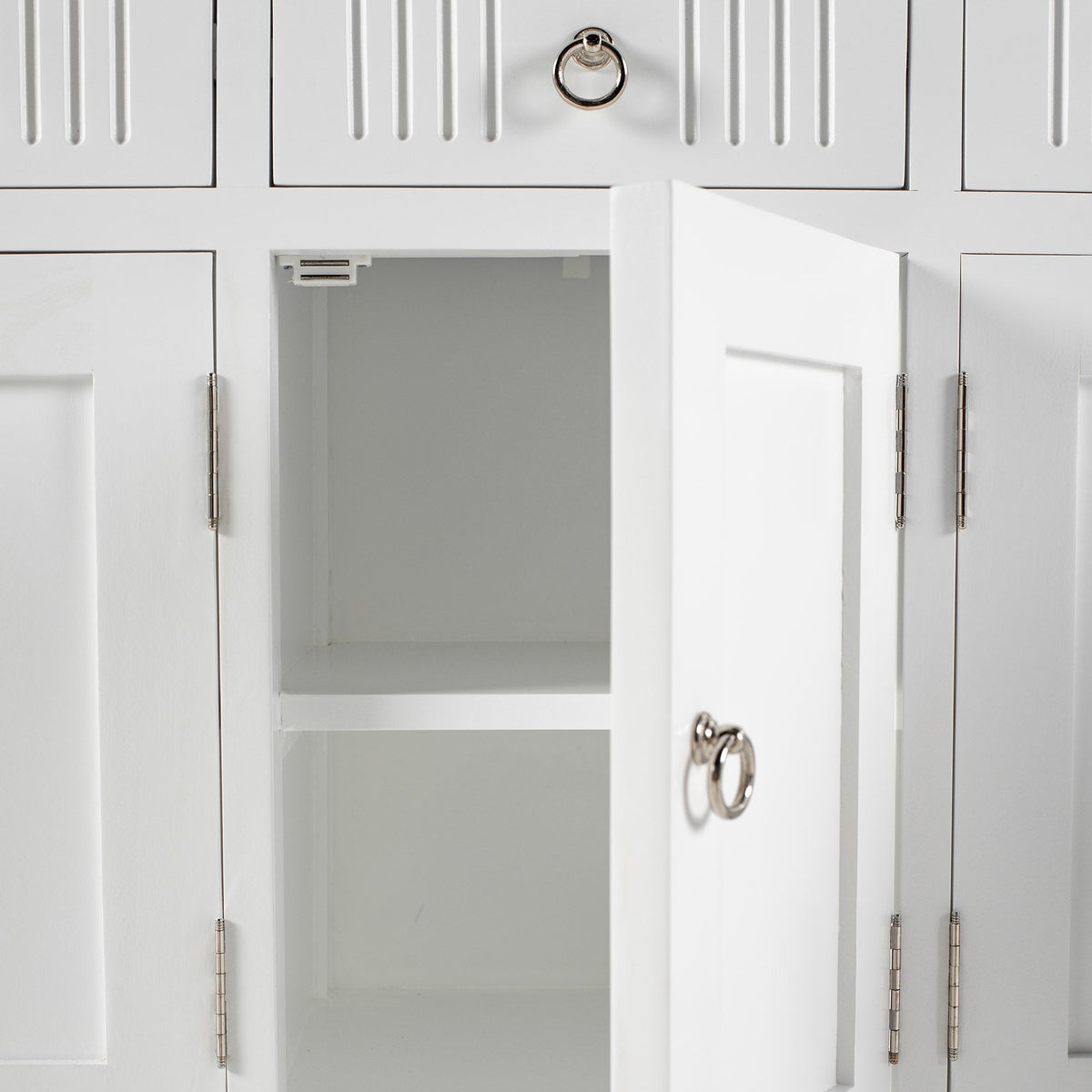 Skansen Kitchen Hutch Cabinet with 5 Doors 3 Drawers - Photo lifestyle | Marcottestyle