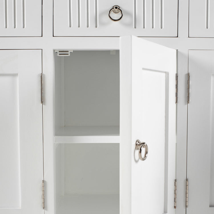 Skansen Kitchen Hutch Cabinet with 5 Doors 3 Drawers - Photo lifestyle | Marcottestyle