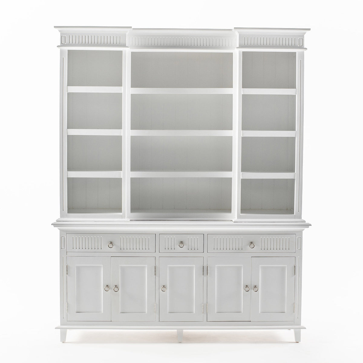 Skansen Kitchen Hutch Cabinet with 5 Doors 3 Drawers | Marcottestyle