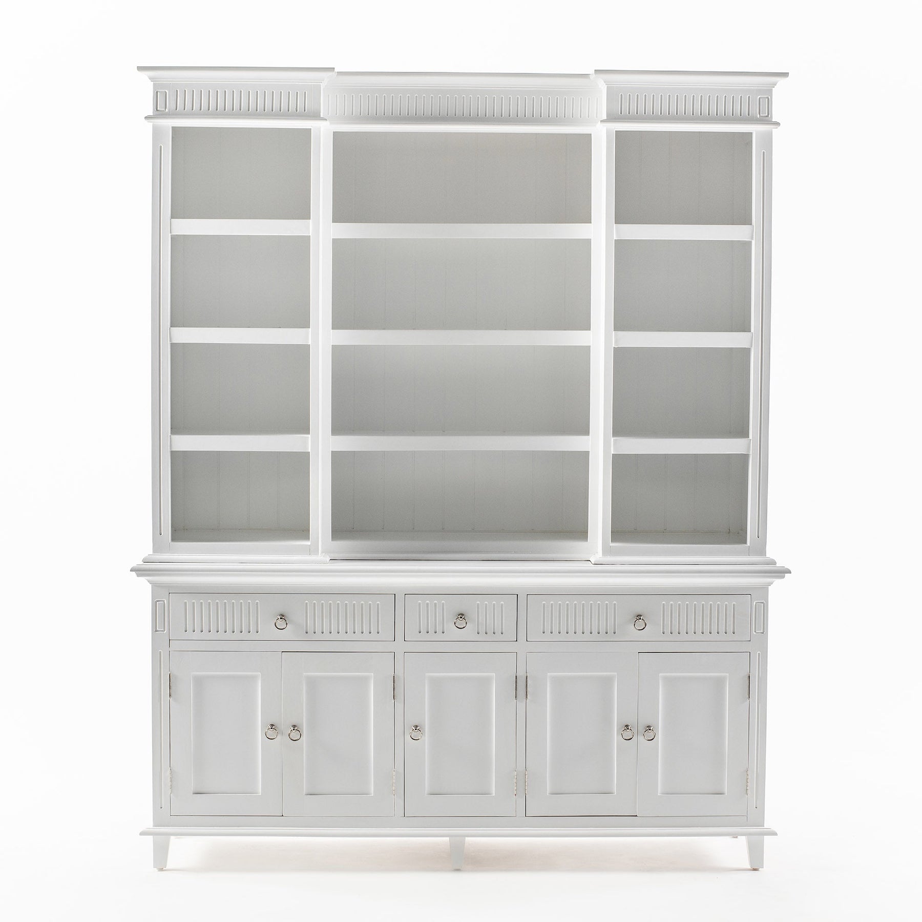 Skansen Vaisselier de cuisine Armoire avec 5 Portes 3 Tiroirs