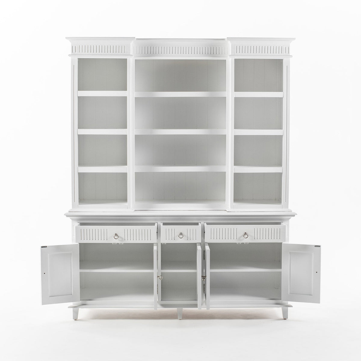 Skansen Kitchen Hutch Cabinet with 5 Doors 3 Drawers - Photo lifestyle | Marcottestyle