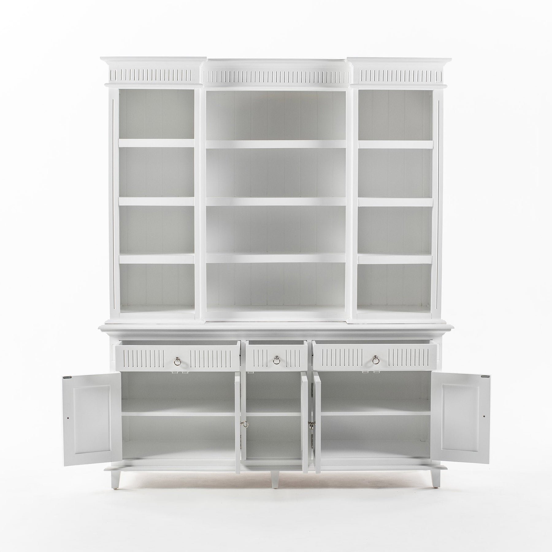 Skansen Vaisselier de cuisine Armoire avec 5 Portes 3 Tiroirs