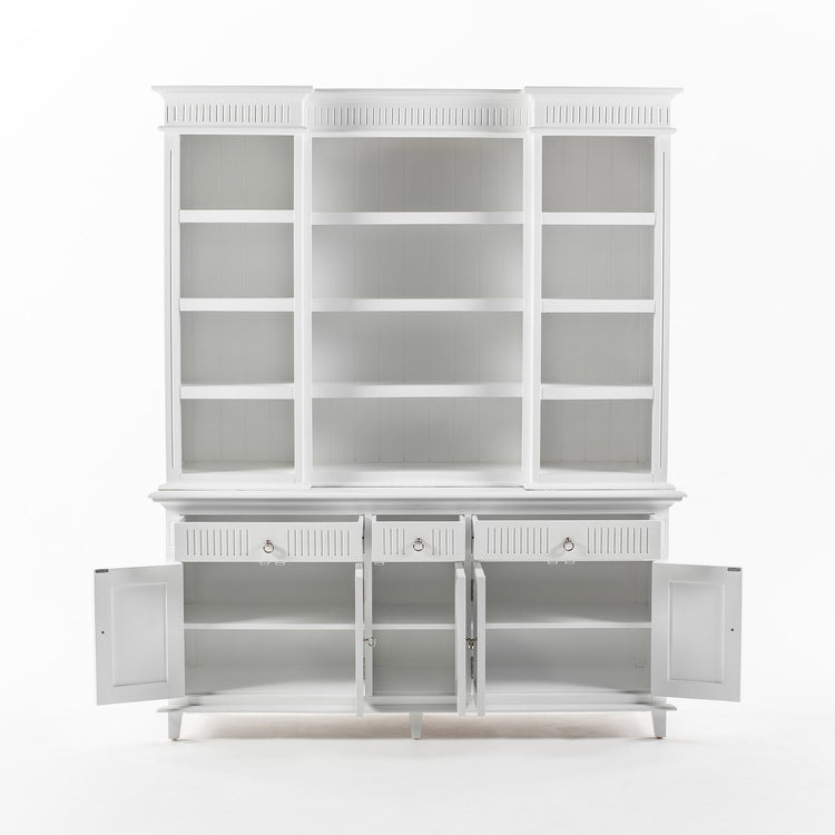 Skansen Kitchen Hutch Cabinet with 5 Doors 3 Drawers - Photo lifestyle | Marcottestyle