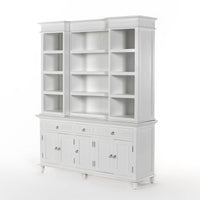 Skansen Vaisselier de cuisine Armoire avec 5 Portes 3 Tiroirs