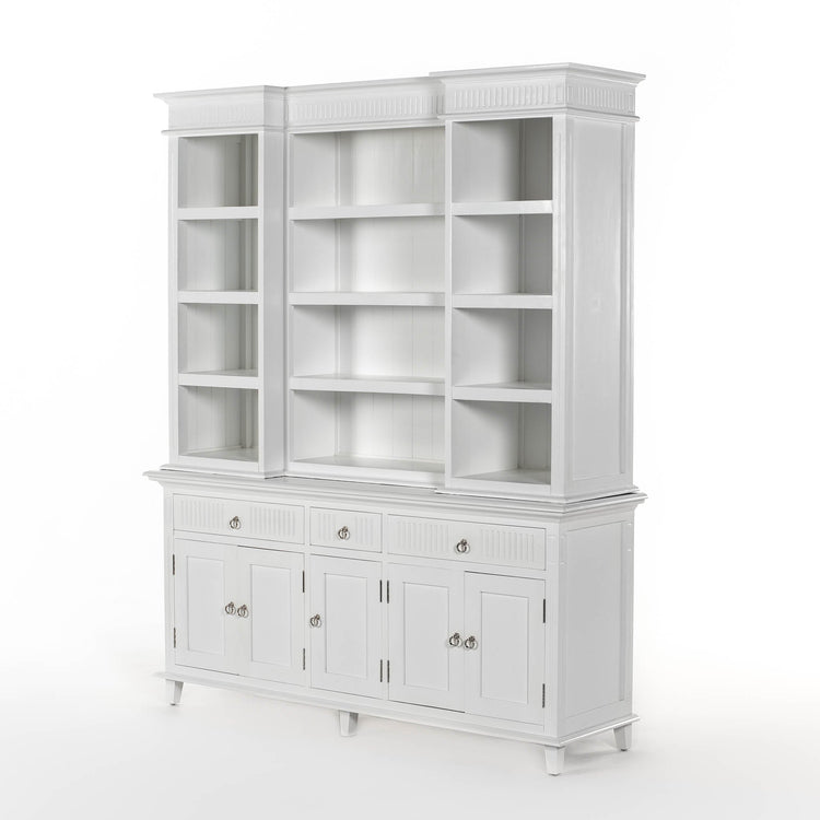 Skansen Kitchen Hutch Cabinet with 5 Doors 3 Drawers - Photo lifestyle | Marcottestyle