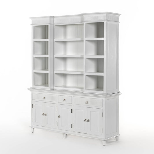 Skansen Kitchen Hutch Cabinet with 5 Doors 3 Drawers - Lifestyle-Aufnahme | Marcottestyle