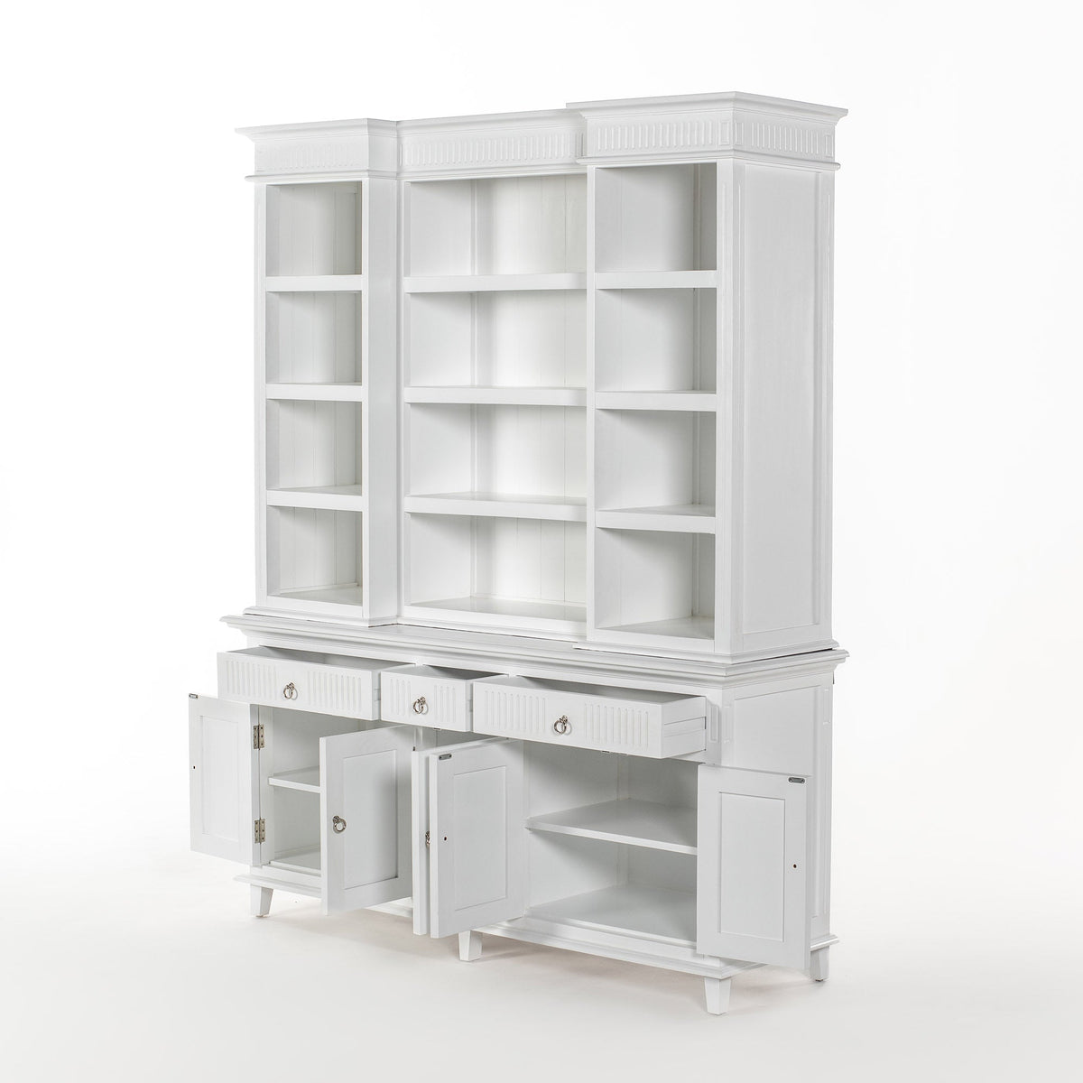 Skansen Kitchen Hutch Cabinet with 5 Doors 3 Drawers - Photo lifestyle | Marcottestyle