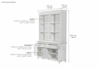 Skansen Aufsatzschrank mit 6 Regale