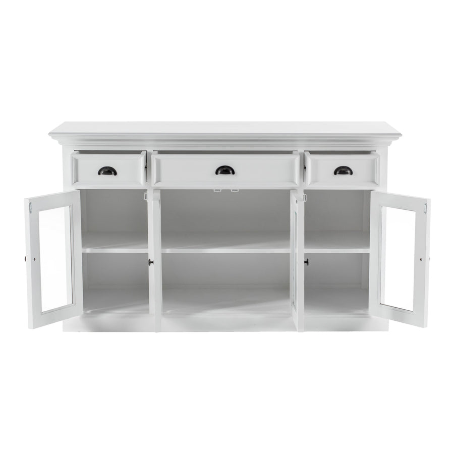 Buffet mit 4 Glastüren 3 Schubladen | Marcottestyle