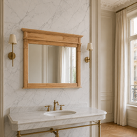 Bathroom Mirror Baldo Solid Oak - 141 x 10 x 100 cm
