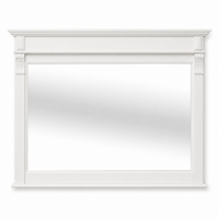 Bathroom Mirror Baldo White Painted Solid Pine - 141 x 10 x 100 cm