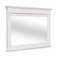 Bathroom Mirror Baldo White Painted Solid Pine - 141 x 10 x 100 cm