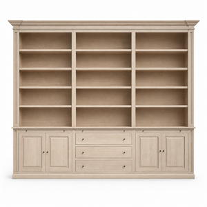 Beaumont - Natureiche Bibliotheksschrank