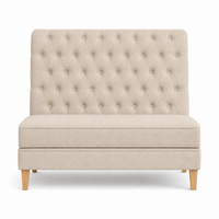 Bank Sofa Ciracuse - Beige - 110 x 70 x 120 cm - Luxe Aanpasbare Eetkamerbank