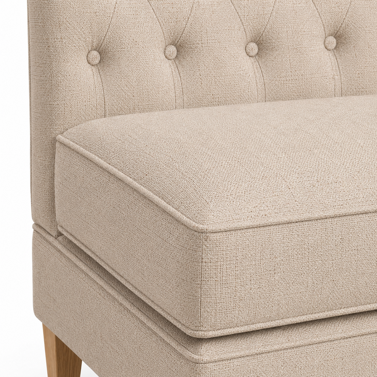 Bank Sofa Ciracuse - Beige - 110 x 70 x 120 cm - Luxe Aanpasbare Eetkamerbank