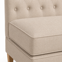 Bank Sofa Ciracuse - Beige - 110 x 70 x 120 cm - Luxe Aanpasbare Eetkamerbank