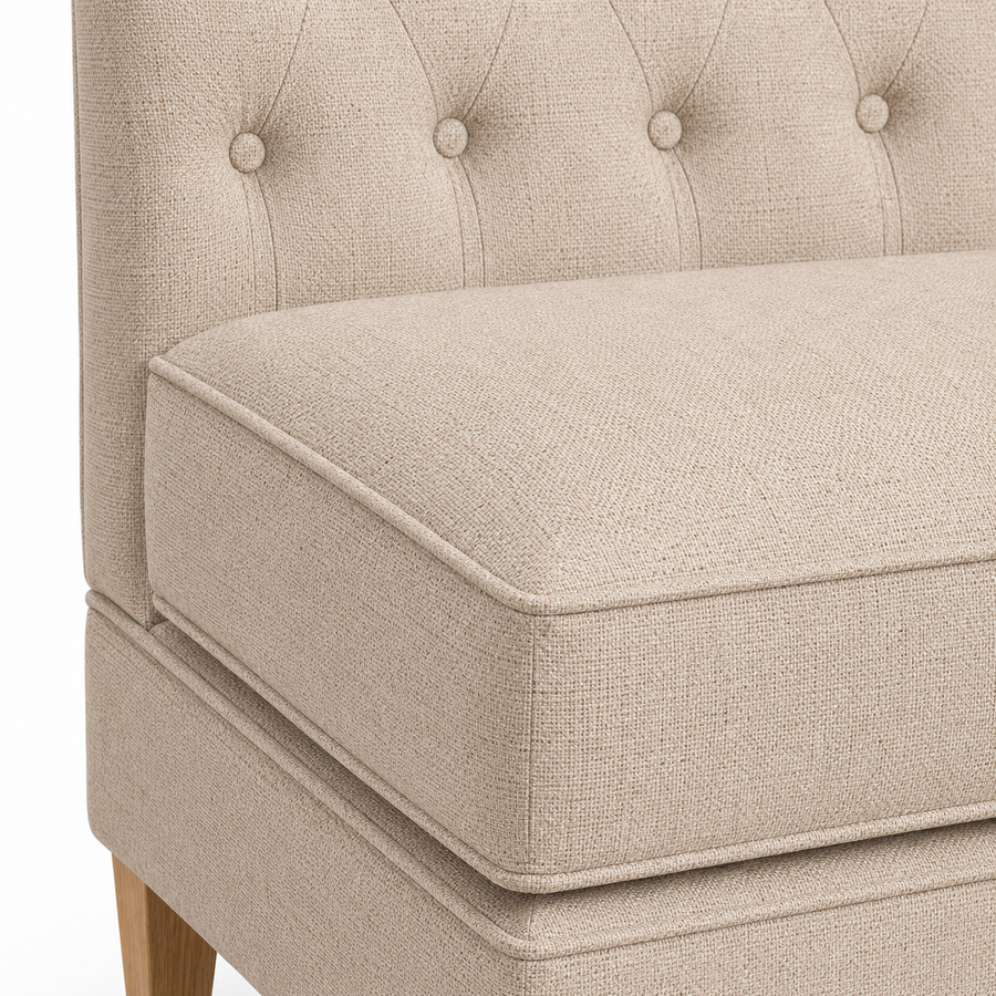 Bank Sofa Ciracuse - Beige - 110 x 70 x 120 cm - Luxe Aanpasbare Eetkamerbank