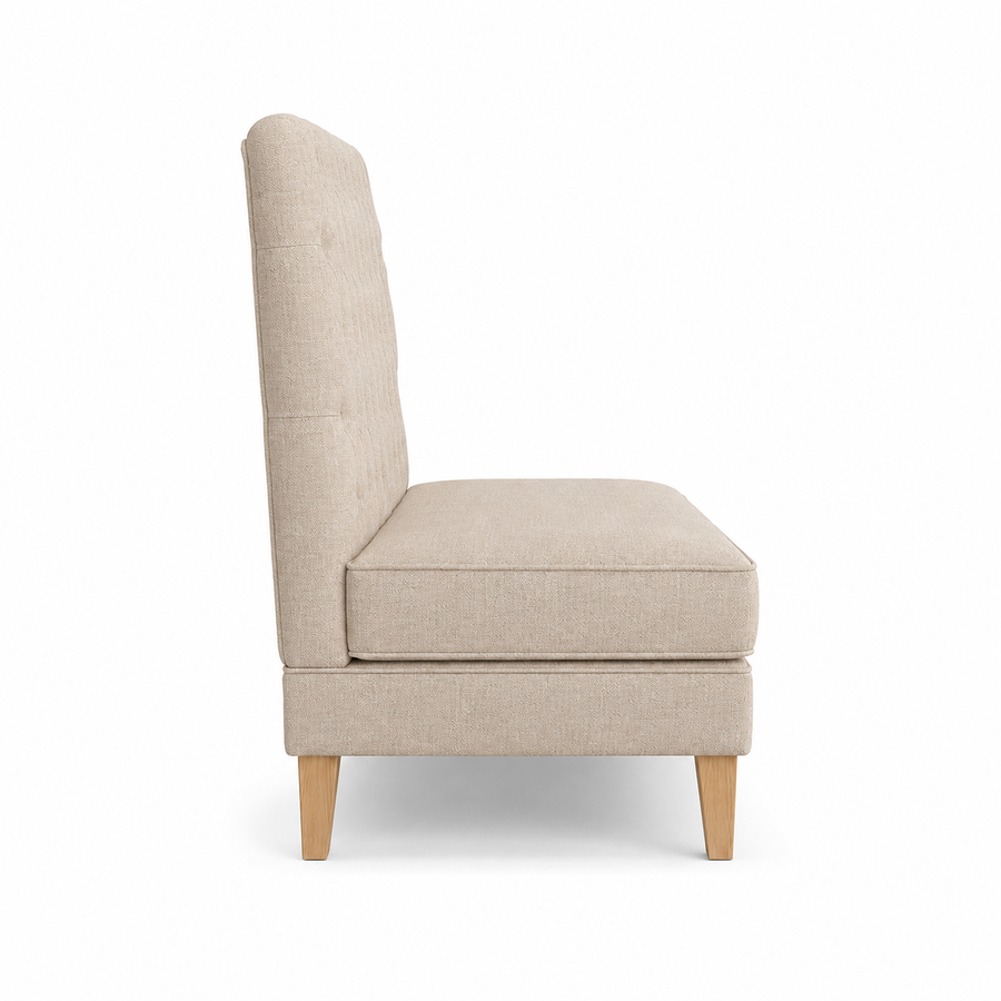 Bank Sofa Ciracuse - Beige - 110 x 70 x 120 cm - Luxe Aanpasbare Eetkamerbank