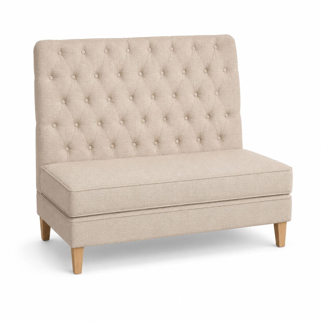 Bank Sofa Ciracuse - Beige - 110 x 70 x 120 cm - Luxe Aanpasbare Eetkamerbank