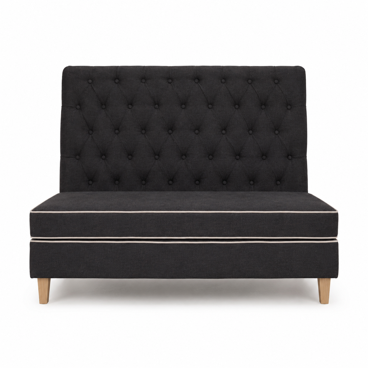 Bench Sofa Ciracuse - Black - 110 x 70 x 120 cm - Luxury Customizable Dining Bench