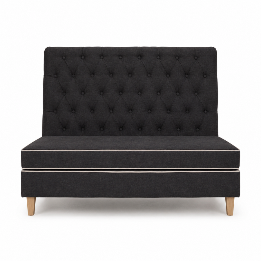Bench Sofa Ciracuse - Black - 110 x 70 x 120 cm - Luxury Customizable Dining Bench