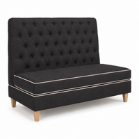 Bench Sofa Ciracuse - Black - 110 x 70 x 120 cm - Luxury Customizable Dining Bench