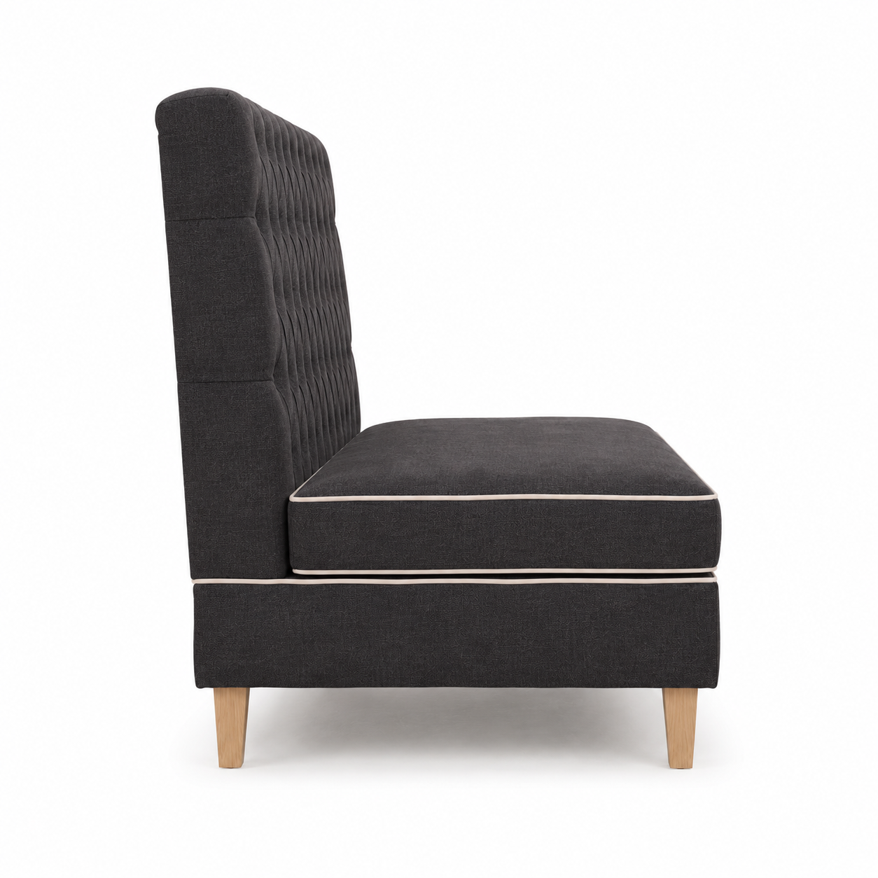 Bench Sofa Ciracuse - Black - 110 x 70 x 120 cm - Luxury Customizable Dining Bench