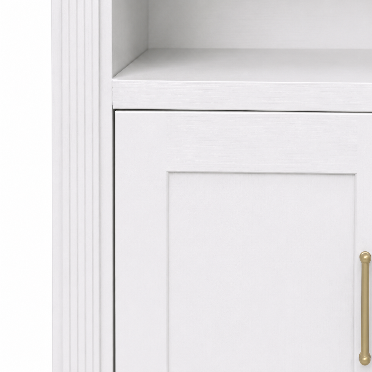 Bibliothèque - Arcade - Arche Pin Massif - 102 x 30 x 250 cm - Blanc