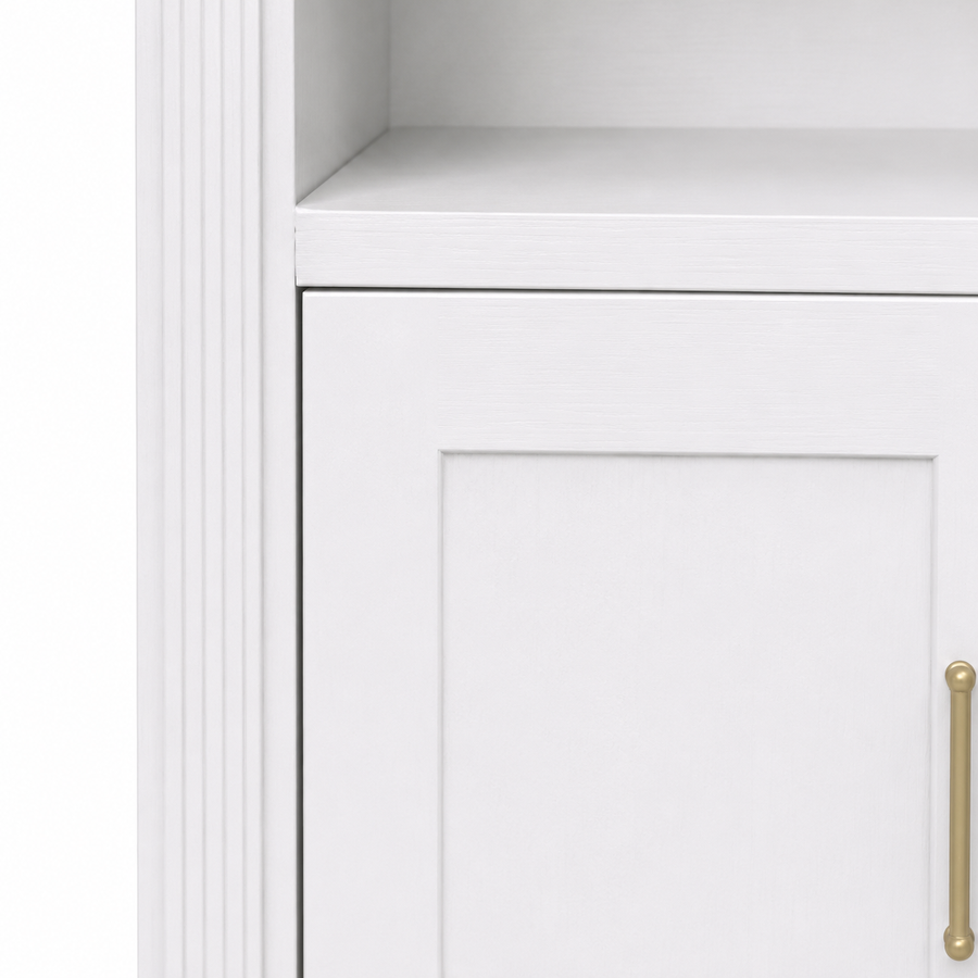 Bibliothèque - Arcade - Arche Pin Massif - 102 x 30 x 250 cm - Blanc