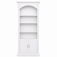Bibliothèque - Arcade - Arche Pin Massif - 102 x 30 x 250 cm - Blanc