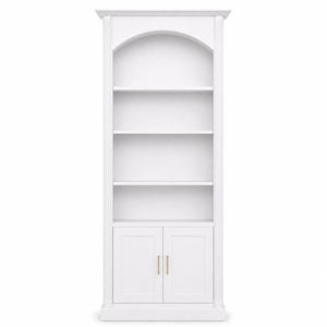 Bibliothèque - Arcade - Arche Pin Massif - 102 x 30 x 250 cm - Blanc