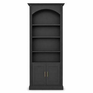 Bibliothèque - Arcade - Arche Pin Massif - 102 x 30 x 250 cm - Noir