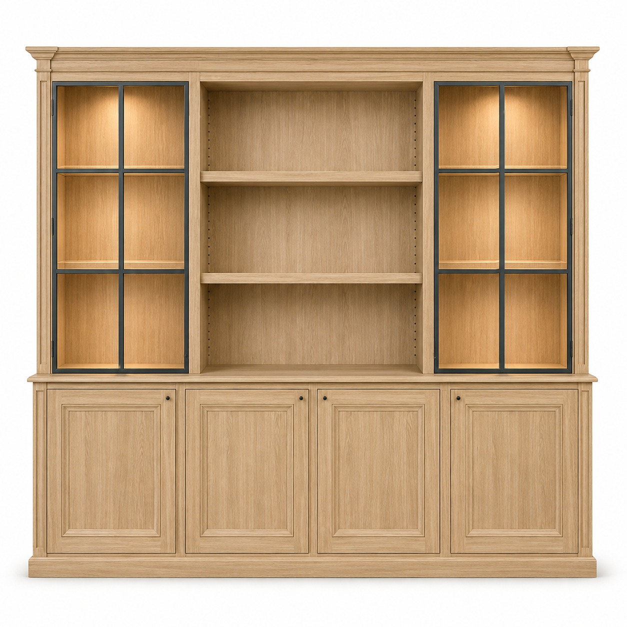 Bookcase - Smedor - Solid Oak - 240 x 51 x 230 cm