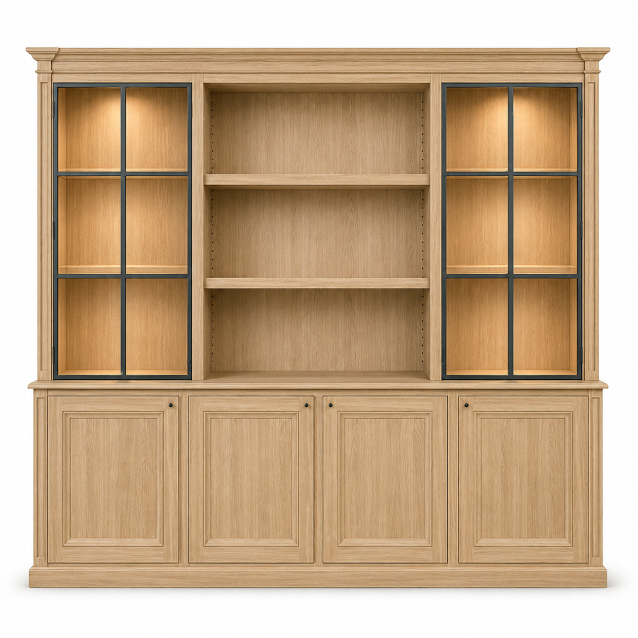 Bookcase - Smedor - Solid Oak - 240 x 51 x 230 cm