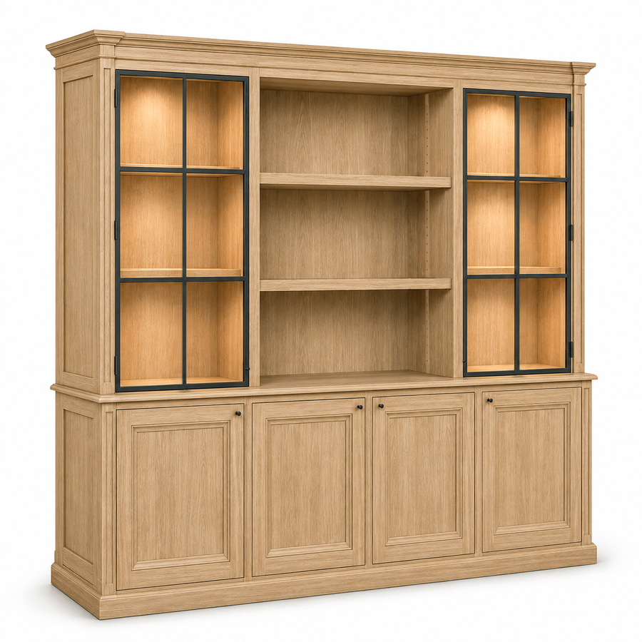 Bookcase - Smedor - Solid Oak - 240 x 51 x 230 cm