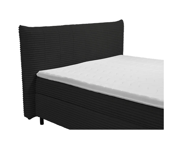 Boxspring Pasena - Black | Includes Base and Topper