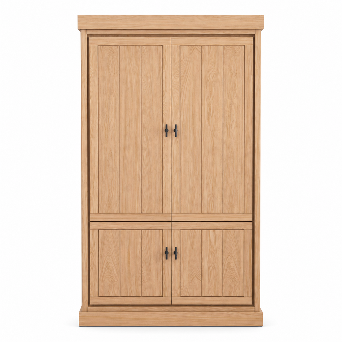 Jura buffet cabinet in natural solid oak, 112 cm