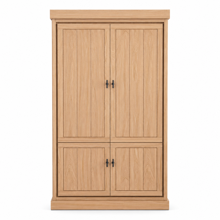 Jura buffet cabinet in natural solid oak, 112 cm