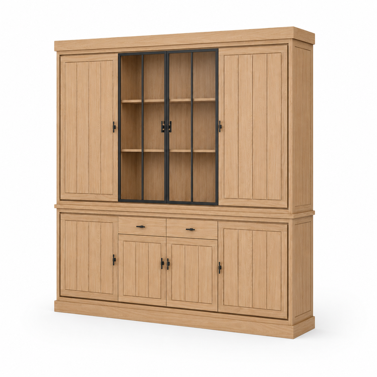 Buffet Cabinet Jura - Natural Oak - 240 x 50 x 229 cm