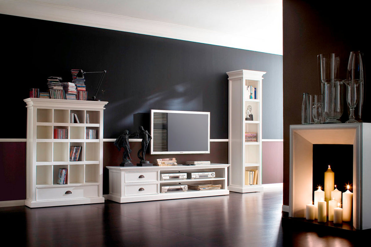 Halifax Thin Line Bookcase - Weiß - lifestyle | Marcottestyle