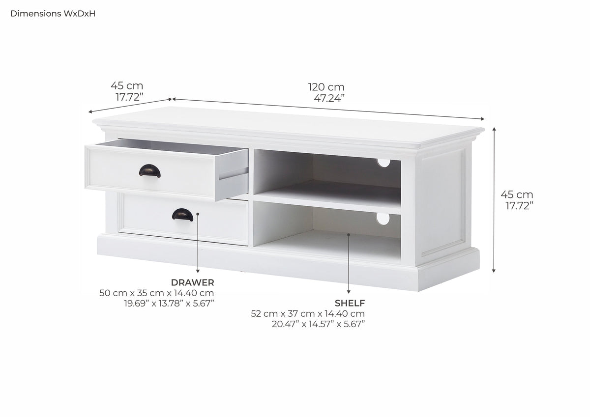 Halifax Lowline ETU 120cm - Blanc | Marcottestyle