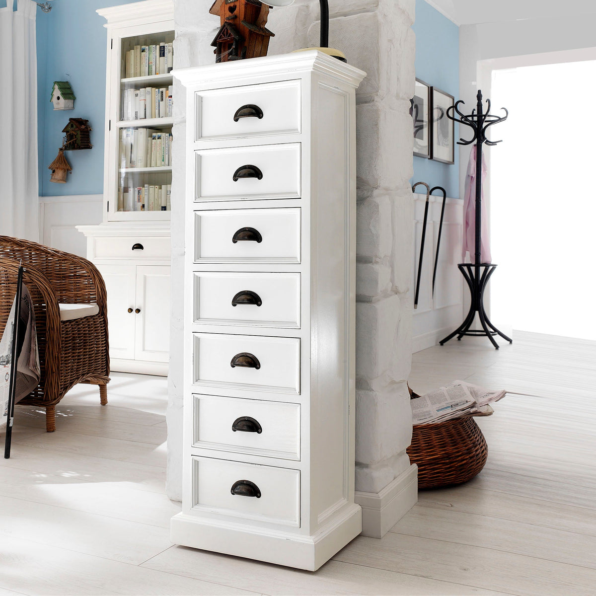 Halifax Storage Unit 7 Drawers - Weiß - lifestyle | Marcottestyle