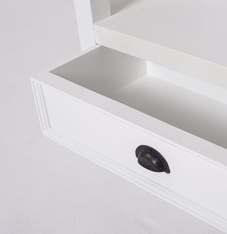 Halifax Medium Bookcase - White – lifestyle | Marcottestyle