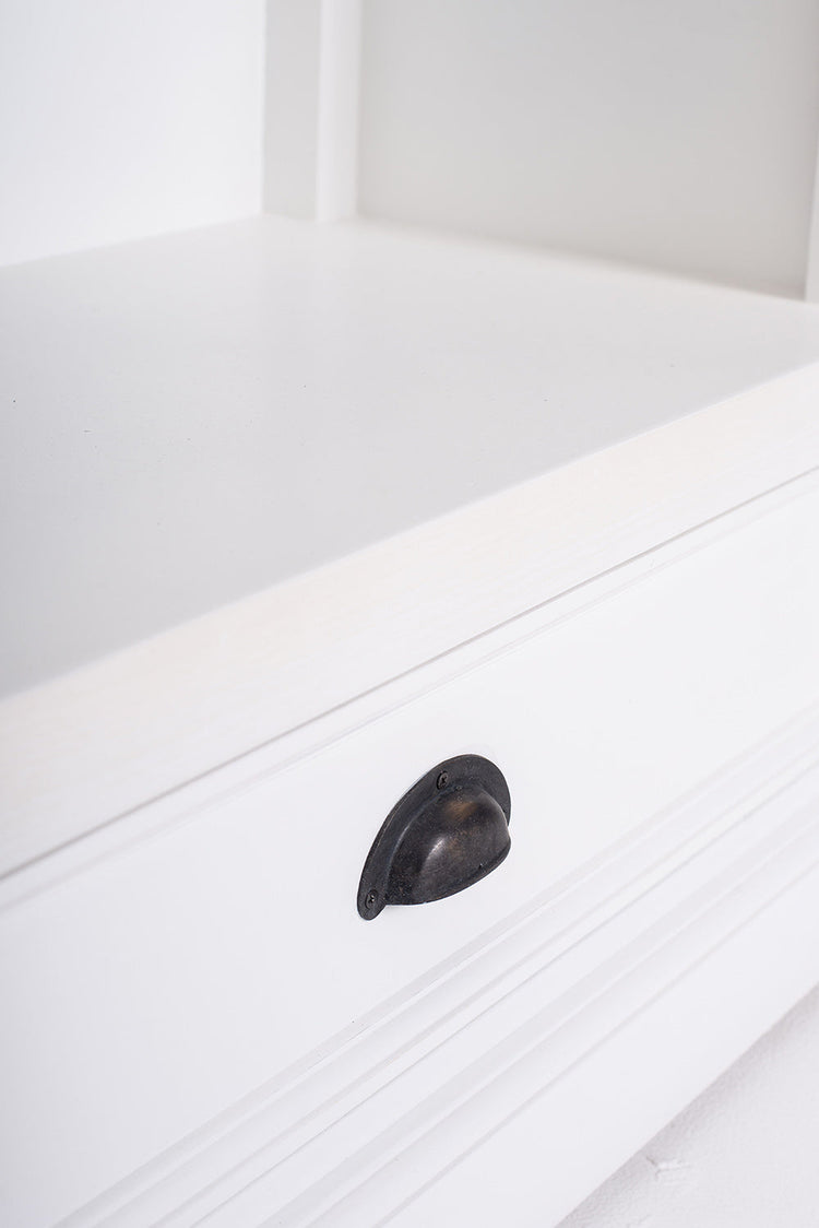 Halifax Medium Bookcase - White – lifestyle | Marcottestyle