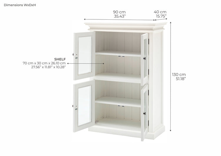Halifax Small Cabinet - Weiß | Marcottestyle