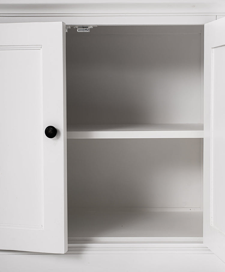 Halifax Medium Hutch Bookcase - White – lifestyle | Marcottestyle