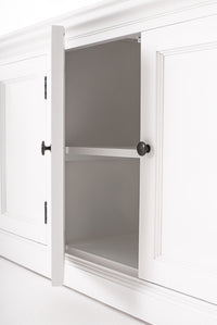 Halifax Large Hutch Bookcase - White – lifestyle | Marcottestyle